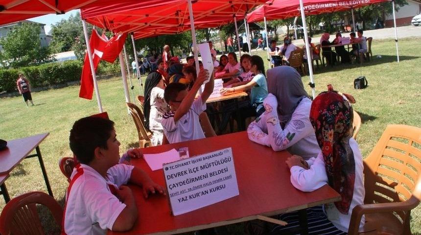 Devrek’te Yaz Kur’an Kursu Etkinlikleri Büyük İlgi Gördü