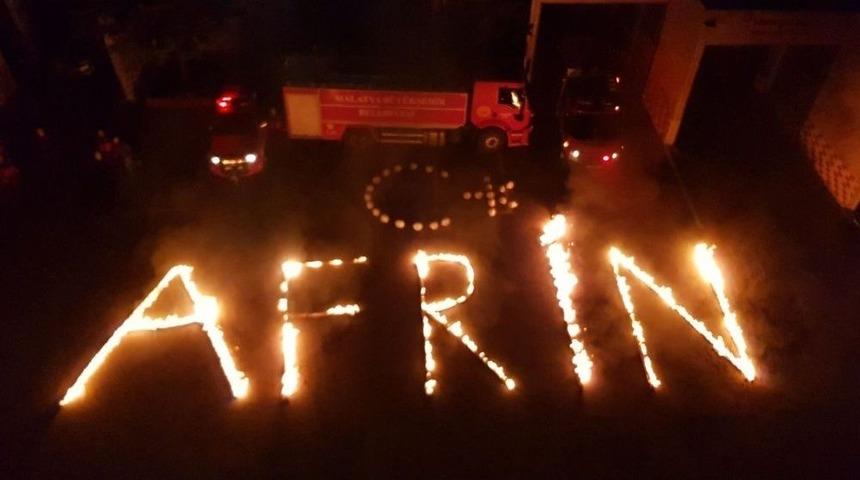 Malatya İtfaiyesinden Afrin Ateşi