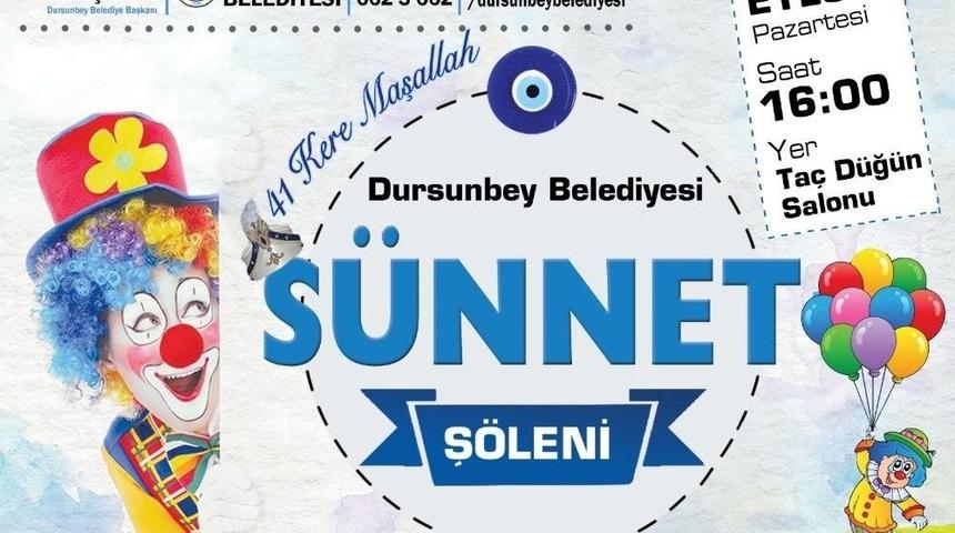 Dursunbey&rsquo;de 41 &Ccedil;ocuk Belediyenin Ş&ouml;leninde S&uuml;nnet Olacak