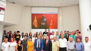 Makedonya Atatürkçü Derneği’nin Gençlerinden Başkan Çalkaya’ya Ziyaret