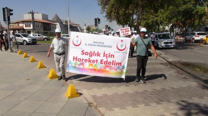 Malatya’da Sağlık İçin Yürüdüler