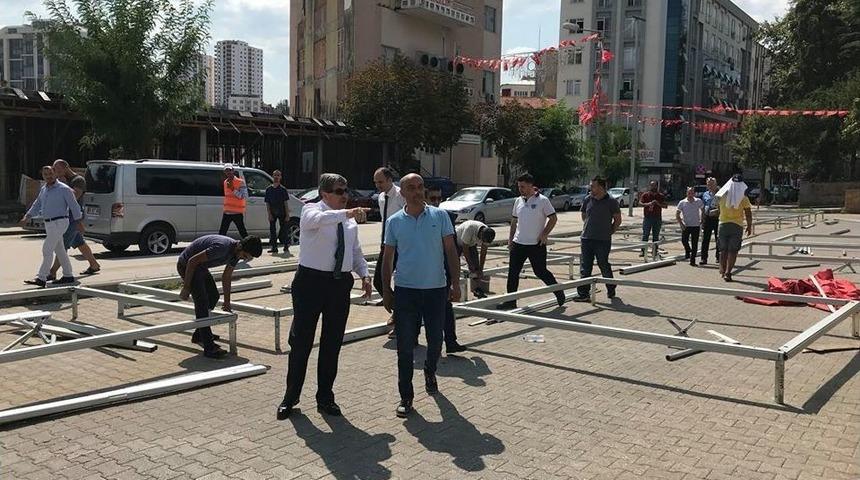 Başkan Can, Etkinlik Alanını İnceledi