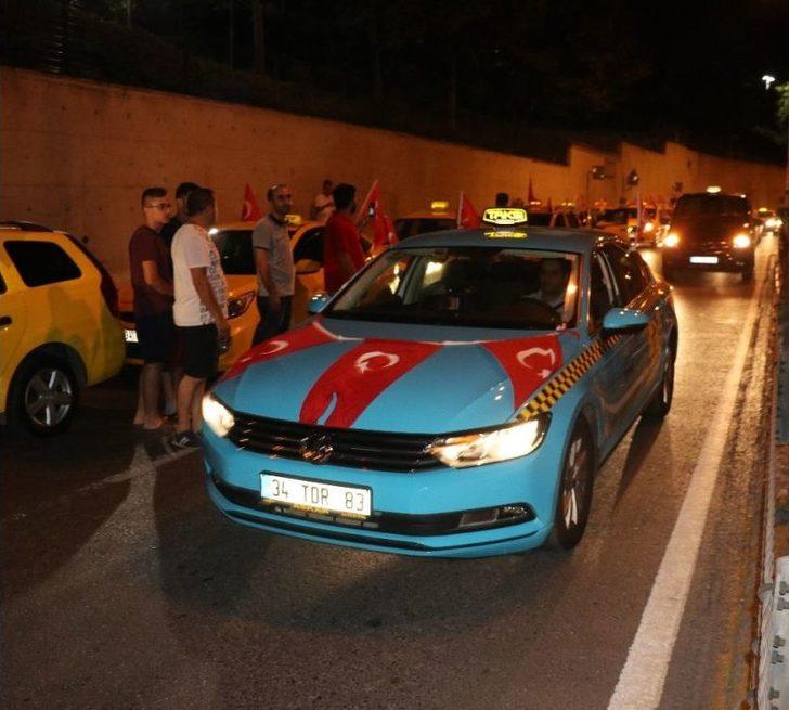 İstanbul’da Taksicilerden Abd Başkonsolosluğu Önünde Protesto G4