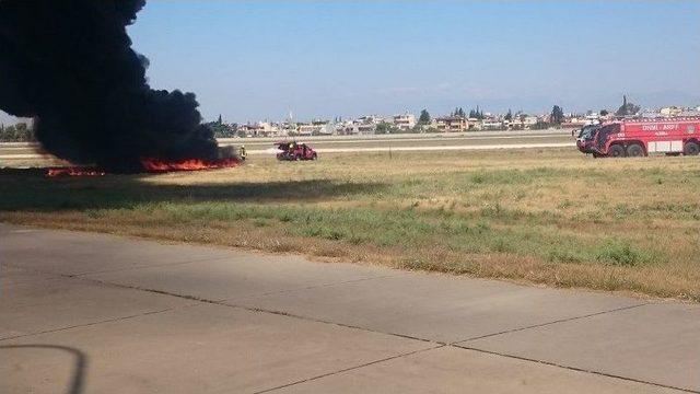 Şakirpaşa Hava Limanında Yangın Tatbikatı