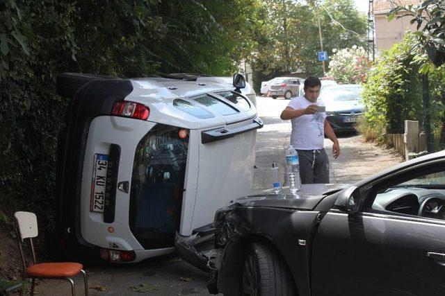 (özel) Sarıyer’de Yaşanan Kaza Mahalle Sakinlerinin Yüreğini Ağzına Getirdi