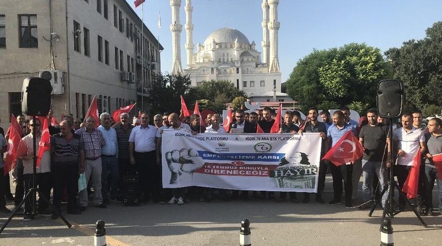 Iğdır&rsquo;da Dolar Kurunun Y&uuml;ksek Olması Protesto Edildi