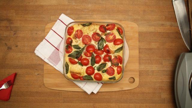 Yumurtalı Domatesli Tart
