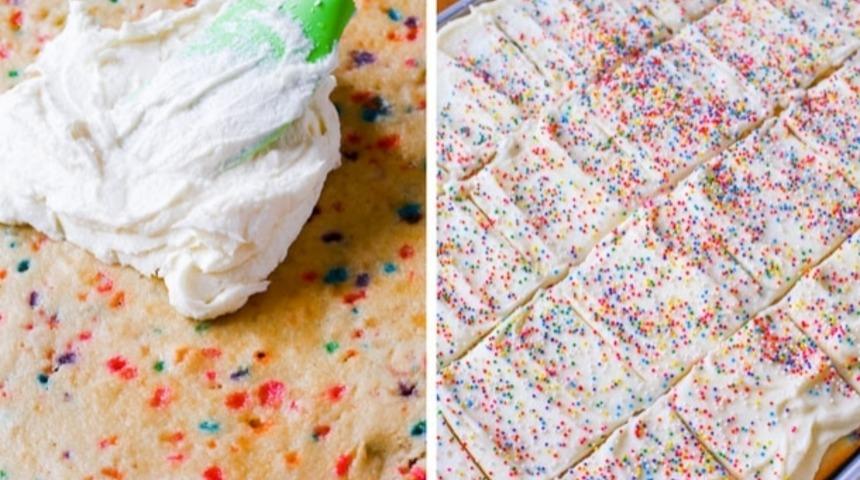 Süslü Vanilyalı Kek