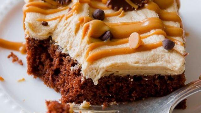 Fıstık Ezmeli, Çikolatalı Kek