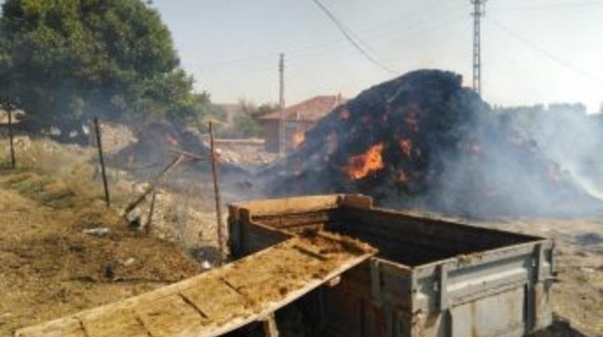 Psikolojik Sorunları Olan Vatandaş 2 Bin Balya Yaktı