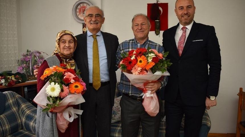 Başkan Yılmaz&rsquo;dan Afrin&rsquo;de G&ouml;rev Yapan Komutanın Ailesine Moral