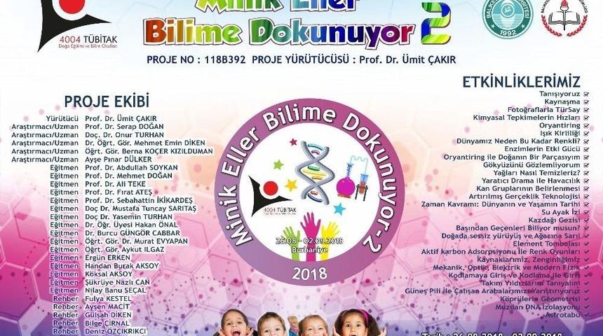 Burhaniye&rsquo;de Minik Eller Bilime Dokunacak