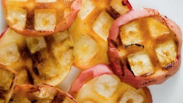 Waffle Makinesinde Elma Cips