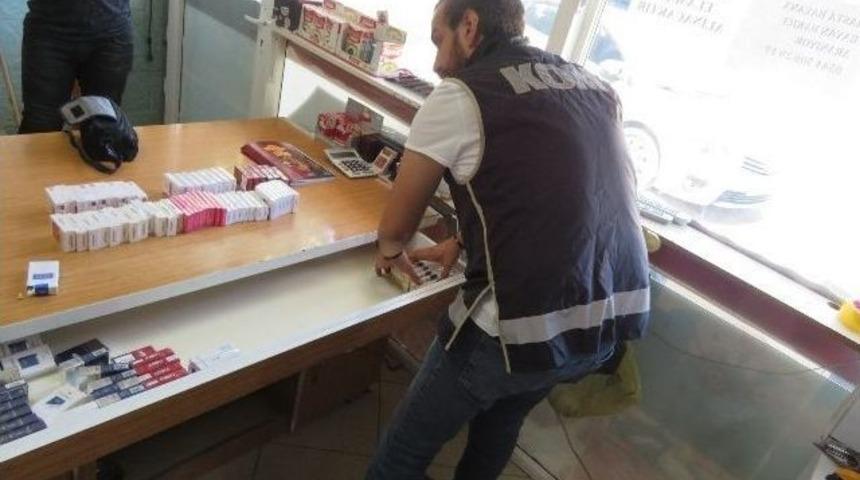 Denizli&rsquo;de Polis 370 Paket Ka&ccedil;ak Sigara Ele Ge&ccedil;irdi