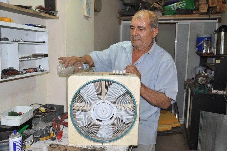 (özel) Sıcaktan Bunaldı, Otomobil Radyatörüyle Vantilatörü Birleştirerek Klima Yaptı G4