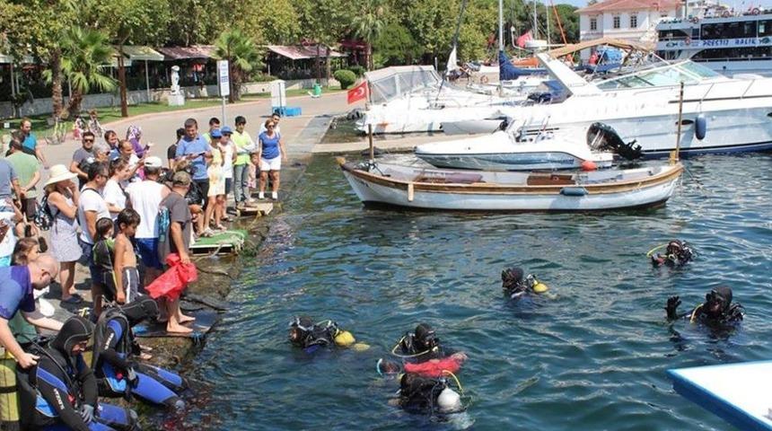 Denizden Market Arabası &Ccedil;ıktı