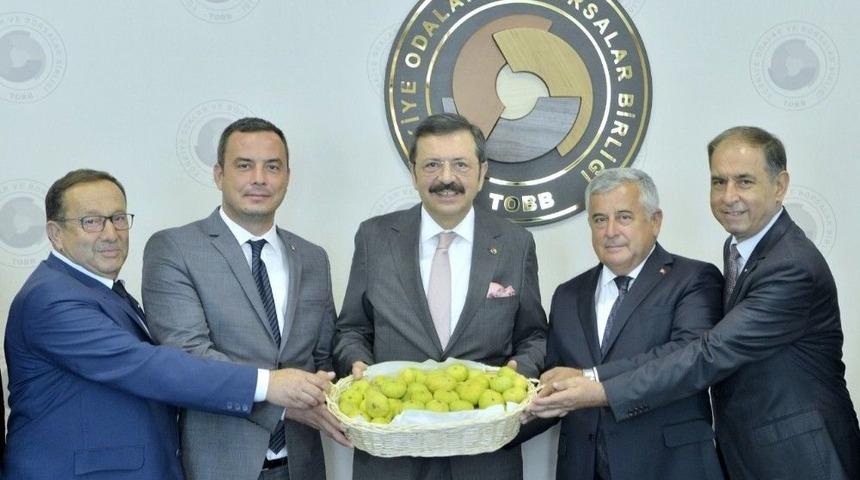 Aydın Ticaret Borsası&rsquo;ndan Hisarcıklıoğlu&rsquo;na Ziyaret