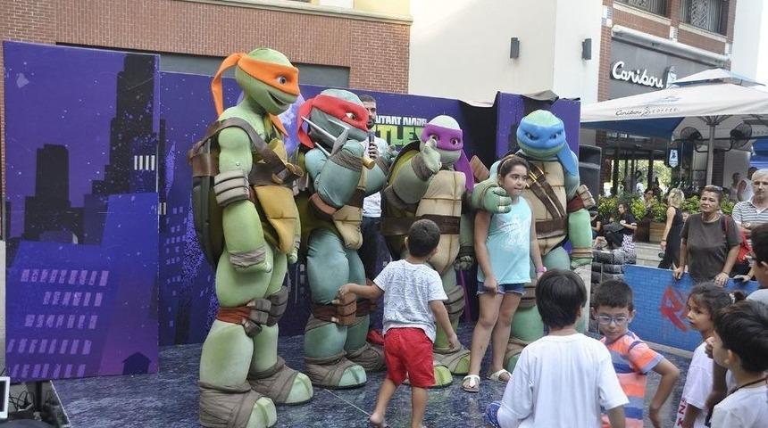 Ninja Kaplumbağalar Forum Mersin&rsquo;de &Ccedil;ocuklarla Buluştu