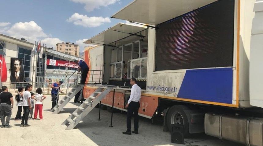 Afad Deprem Simülasyon Aracı Hakkari’de