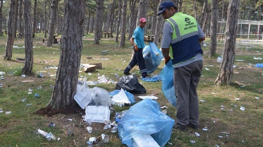 Piknik Alanlarında Temizlik &Ccedil;alışmaları