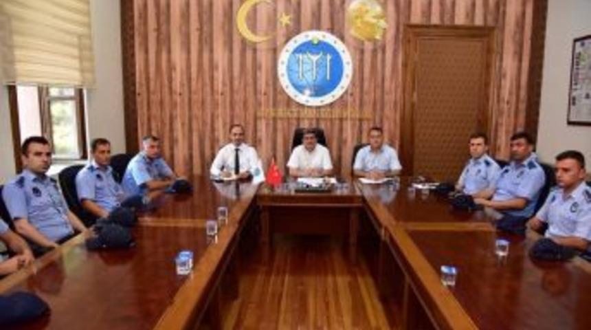 Başkan Can, Zabıta M&uuml;d&uuml;rl&uuml;ğ&uuml;yle Bir Araya Geldi