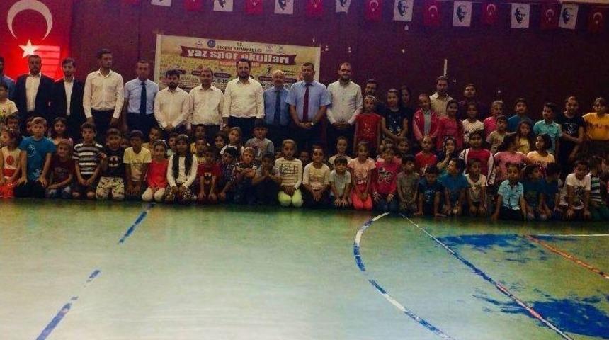 Ergene&rsquo;de Yaz Spor Okulları &Ccedil;alışmaları