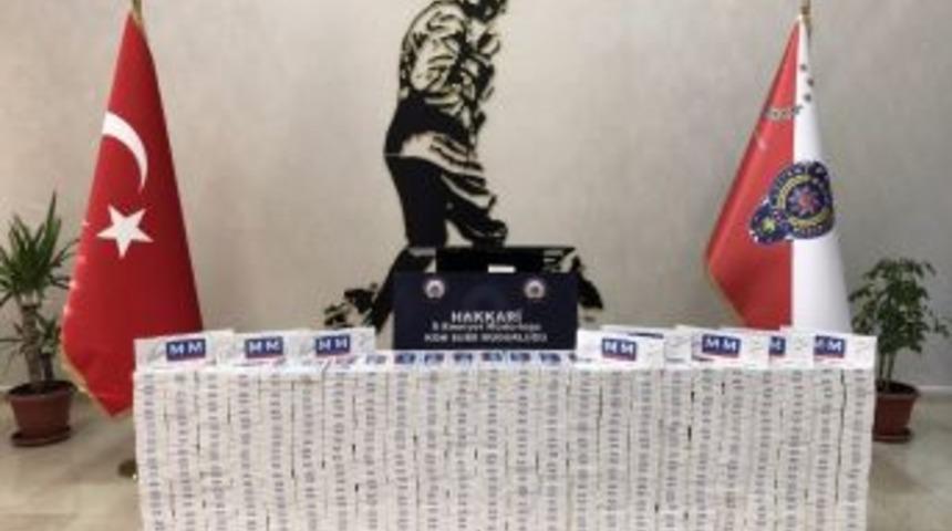 Hakkari’de 6 Bin 980 Paket Sigara Ele Geçirildi