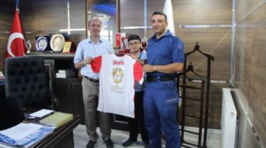 Binbaşı Şevik&rsquo;ten Başkan Bozkurt&rsquo;a Veda Ziyareti