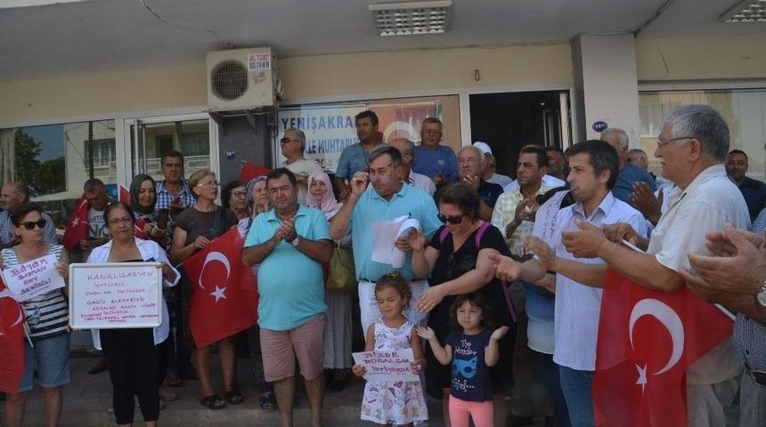 Yenişakran Halkından İzsu&rsquo;ya Kanalizasyon Tepkisi