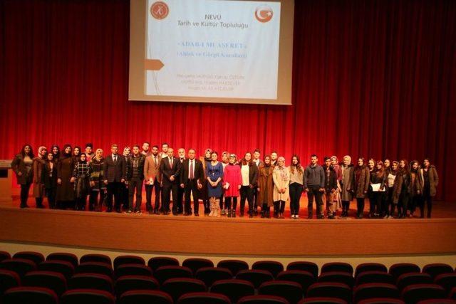 Üniversitede ’adab-ı Muaşeret Konulu’ Konferans Düzenlendi