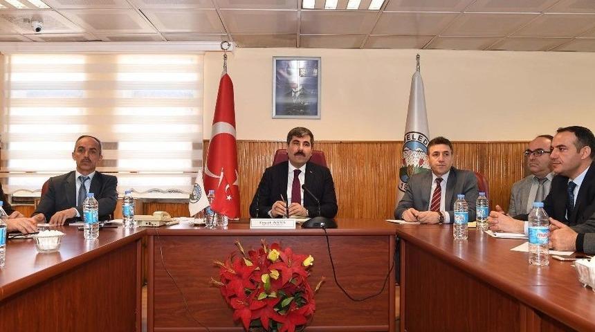 Başkan Asya, Birim M&uuml;d&uuml;rleriyle Durum Değerlendirmesi Yaptı