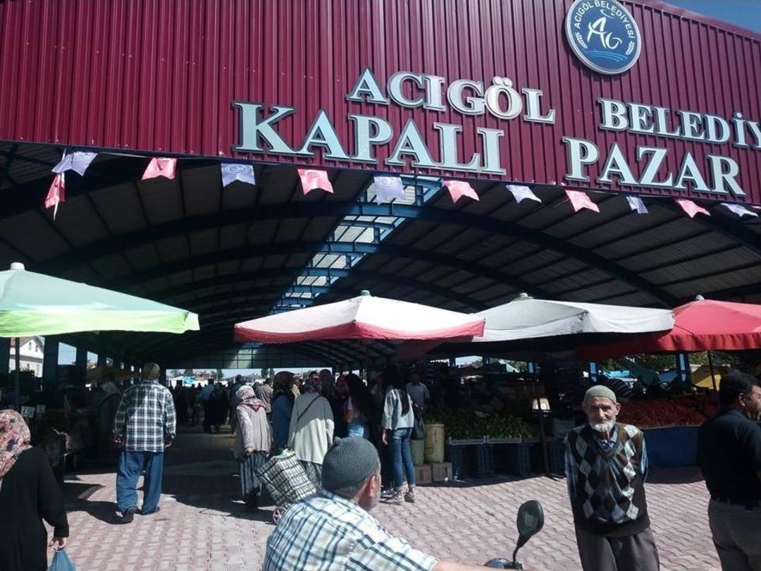 Acıg&ouml;l Kapalı Pazar Yeri Hizmete Girdi