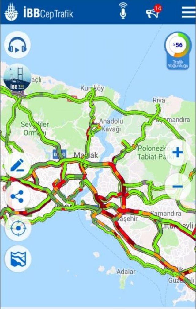 Yağmur Trafiği Olumsuz Etkiliyor