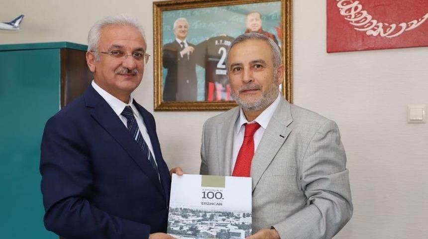 M&uuml;ft&uuml; &Ccedil;etin&rsquo;den Başkan Başsoy&rsquo;a Ziyaret