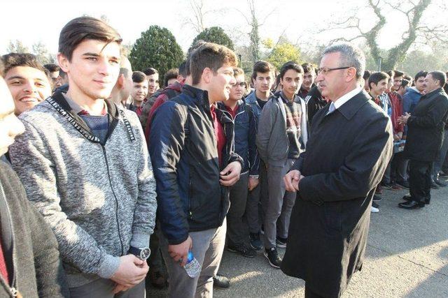 Kaymakam Güler Ve Başkan Köşker Öğrencilerle Buluştu