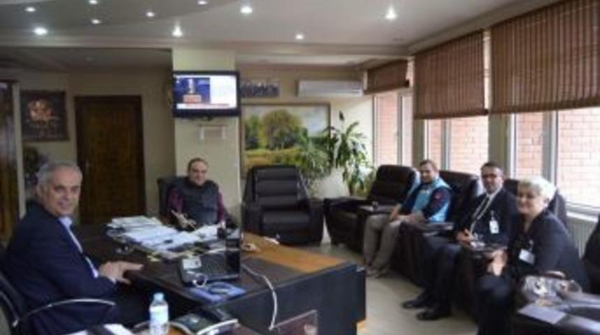 Başkan Yaman, Başhekim &Ouml;zyaşar İle Bir Araya Geldi