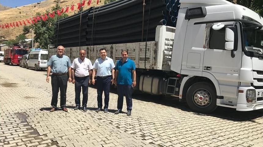 Van B&uuml;y&uuml;kşehirden Bah&ccedil;esaray&rsquo;a Tarımsal Destek