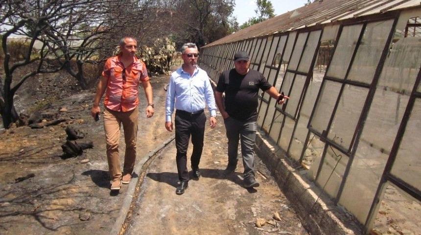 Aksu&rsquo;daki Orman Ve Tarım Arazileri Yangını