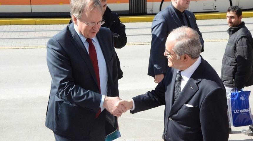 B&uuml;y&uuml;kel&ccedil;i Berger, Başkan B&uuml;y&uuml;kerşen&rsquo;i Ziyaret Etti