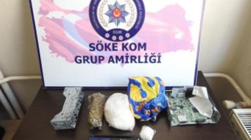 Araç Teybine Zulalanan Uyuşturucu Söke Polisinden Kaçmadı