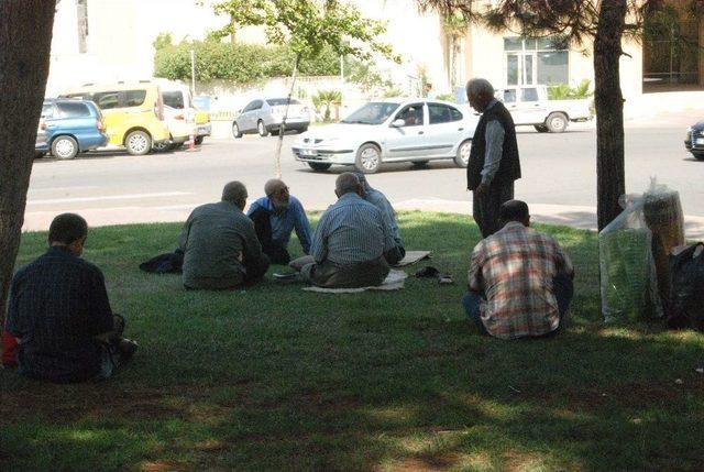 Sıcaklardan Bunalan Vatandaşlar Parklarda Serinliyor