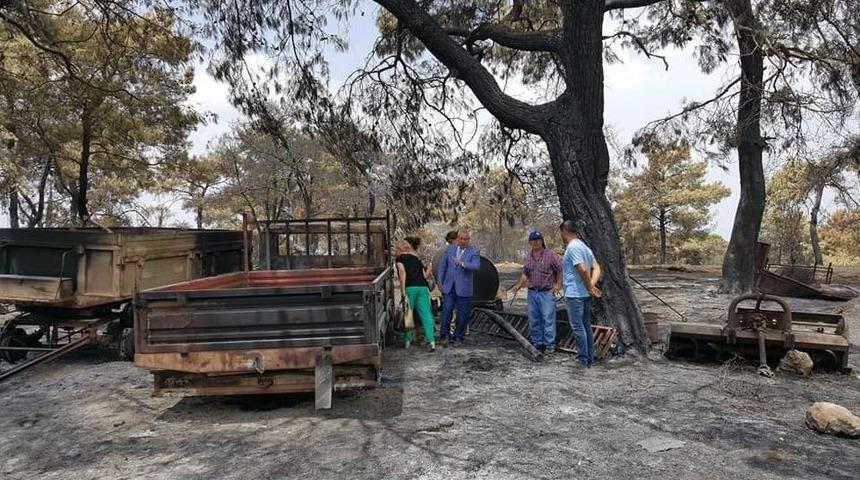 Yangın Sonrası Geri D&ouml;nd&uuml; Aracını K&uuml;le D&ouml;nm&uuml;ş Buldu