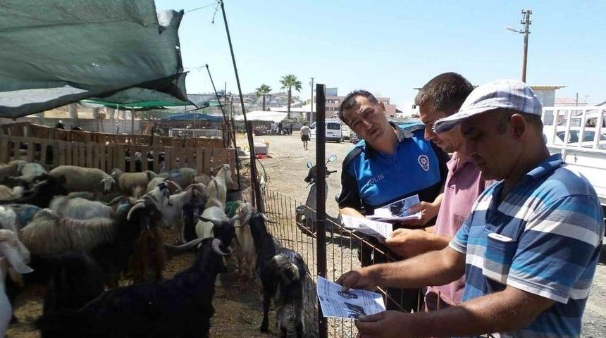 Dalaman&rsquo;da Polislerden Kurban Satıcılarına Dolandırıcılık Ve Sahte Para Uyarısı