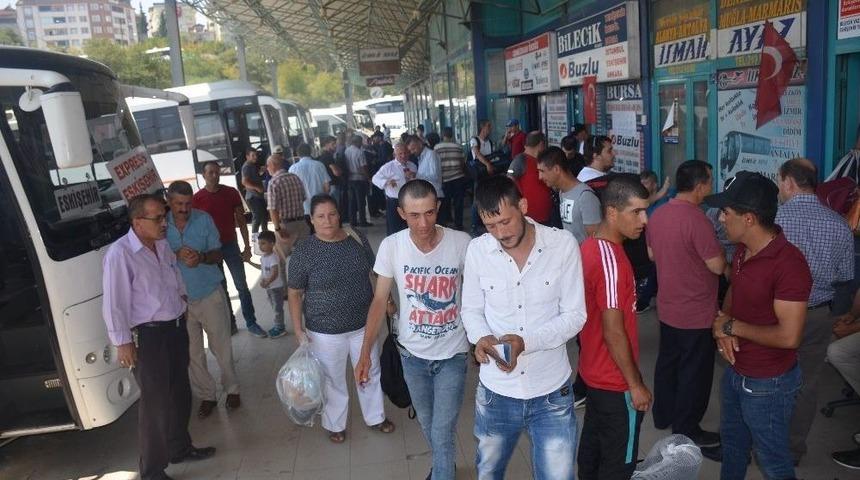 Otogarda Kurban Bayram&rsquo;ı Yoğunluğu Başladı
