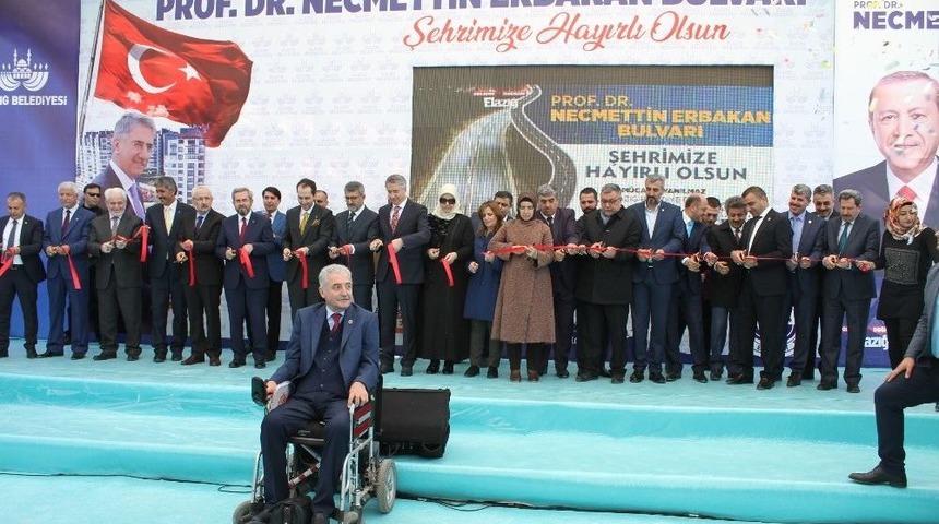 Fatih Erbakan Babasının Adı Verilen Bulvarın A&ccedil;ışına Katıldı