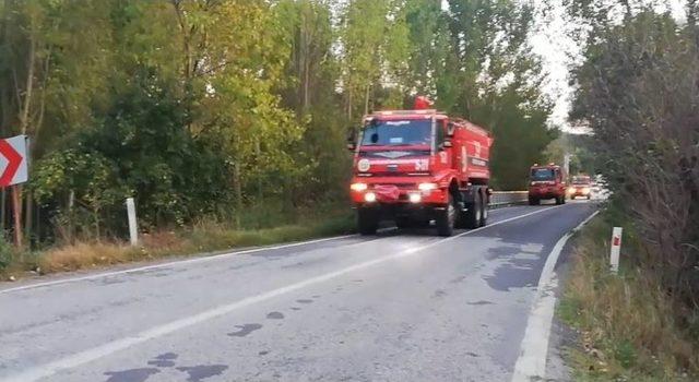 Tavşanlı’daki Orman Yangınını Söndürme Çalışmaları Sürüyor