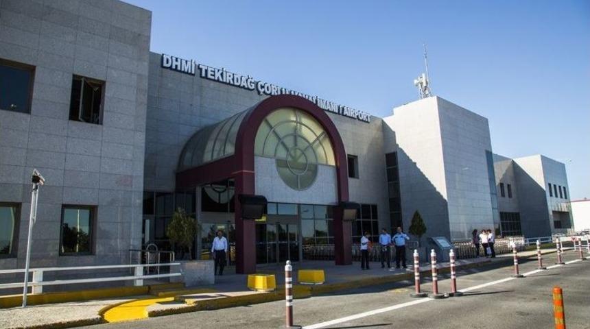 Tekirdağ &Ccedil;orlu Havalimanının Yolcu Trafiği Artıyor