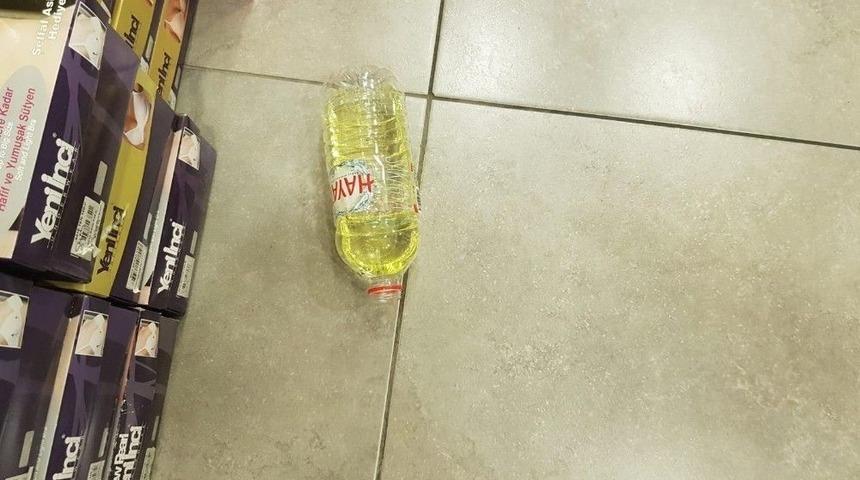 İş Yerine Benzin Dolusu Şişeyi Atarak Ka&ccedil;tılar