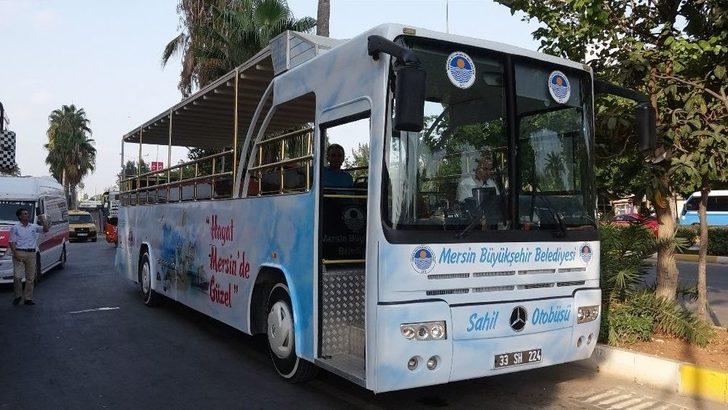 Mersin Sahillerinde "üstü Açık Otobüs" Seferleri Başladı G1