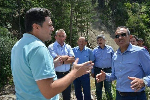 Kütahya Ve Uşak İl Özel İdaresi, Gediz Muratdağı Termal Kayak Merkezi’nde İncelemelerde Bulundu